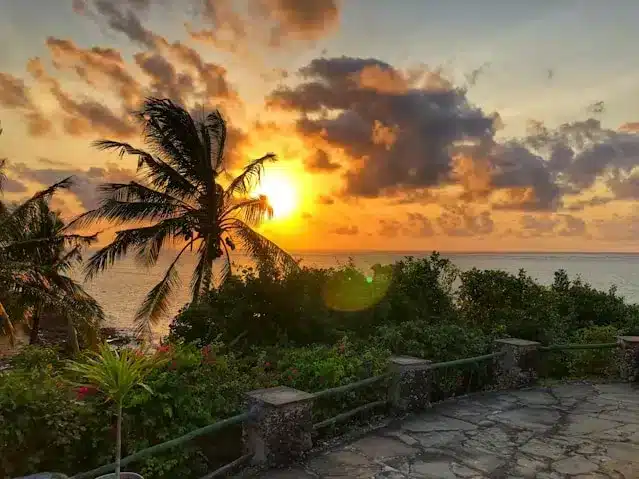 Beautifull Sunset by the Beach in Kenya 